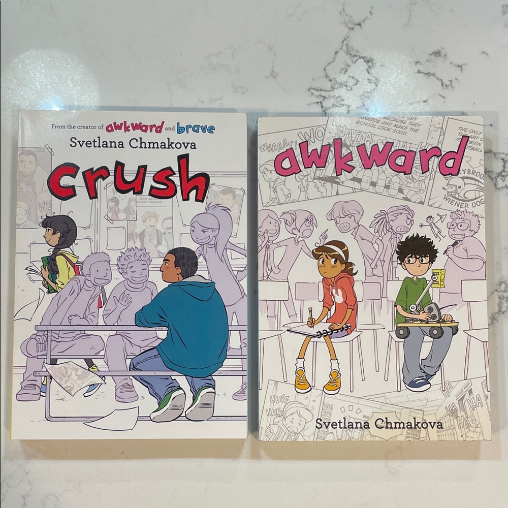 Kids Graphic Novel Set of 2 - Crush & Awkward